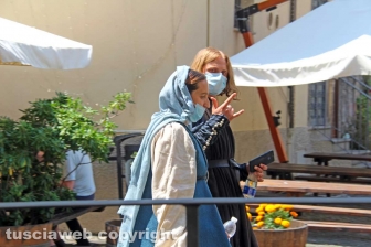 Viterbo - Sul set di "Leonardo" a San Pellegrino