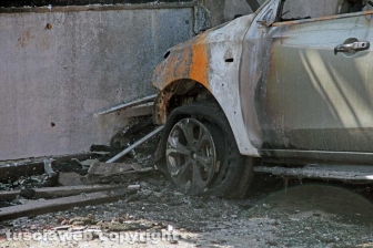 Montalto di Castro - L'hotel Margherita distrutto dall'incendio