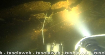 Montefiascone - Il relitto dello Ju 88 sui fondali del lago di Bolsena ripreso da Ivano Predari