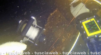 Montefiascone - Il relitto dello Ju 88 sui fondali del lago di Bolsena ripreso da Ivano Predari