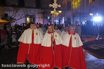 L'imponente focarone di sant'Antonio