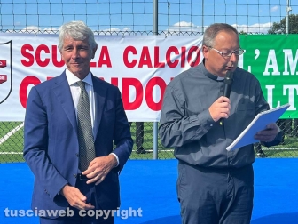 L'inaugurazione del campo della Quercia
