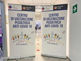 L'inaugurazione del centro vaccinazione pediatrica anti-Covid