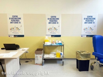 L'inaugurazione del centro vaccinazione pediatrica anti-Covid