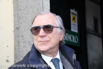 L'inaugurazione del murales nel sottopassaggio di Bagnaia