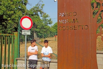 L'inaugurazione del parco Norma Cossetto