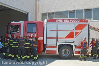 L'inaugurazione della caserma dei vigili del fuoco