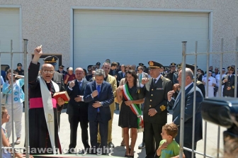 L'inaugurazione della caserma dei vigili del fuoco