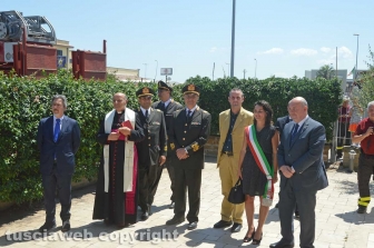 L'inaugurazione della caserma dei vigili del fuoco
