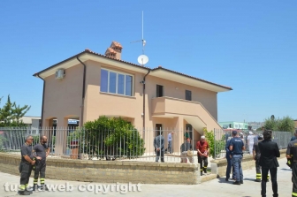 L'inaugurazione della caserma dei vigili del fuoco