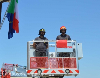 L'inaugurazione della caserma dei vigili del fuoco