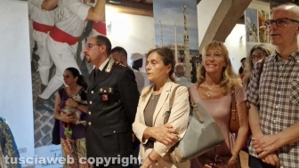 L'inaugurazione della mostra Macchine di Pace
