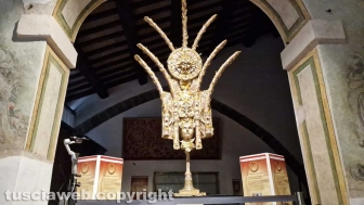 L'inaugurazione della mostra Macchine di Pace
