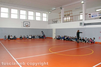 L'inaugurazione della palestra "Alessandro Volta"