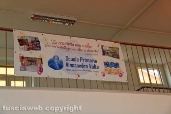 L'inaugurazione della palestra "Alessandro Volta"