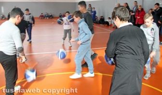 L'inaugurazione della palestra "Alessandro Volta"