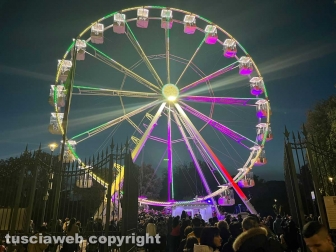 Viterbo - L'inaugurazione della ruota panoramica