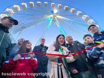 Viterbo - L'inaugurazione della ruota panoramica