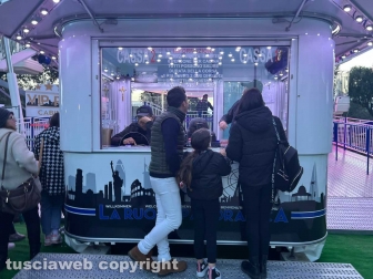 Viterbo - L'inaugurazione della ruota panoramica