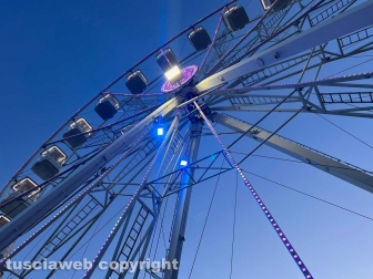Viterbo - L'inaugurazione della ruota panoramica