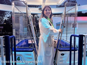 Viterbo - L'inaugurazione della ruota panoramica