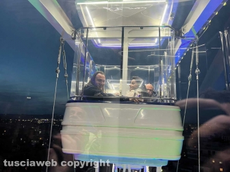 Viterbo - L'inaugurazione della ruota panoramica