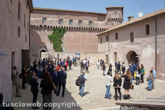 L'inaugurazione dell'ostello nel castello di Santa Severa
