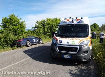 L'incidente tra le due Mercedes