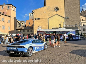 L'iniziativa della Polizia a piazza Martiri d'Ungheria
