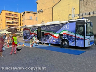 L'iniziativa della Polizia a piazza Martiri d'Ungheria