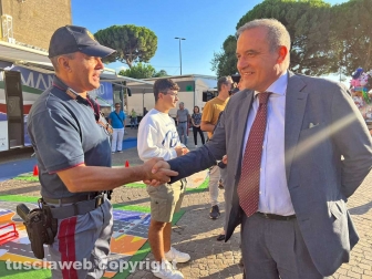 L'iniziativa della Polizia a piazza Martiri d'Ungheria