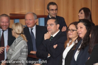 L'insediamento del presidente del tribunale Covelli