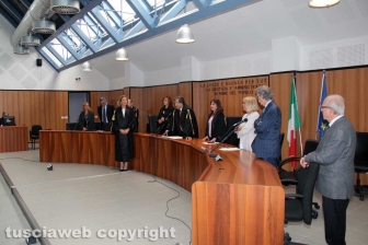 L'insediamento del presidente del tribunale Covelli