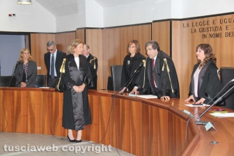 L'insediamento del presidente del tribunale Covelli