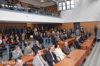 L'insediamento del presidente del tribunale Covelli