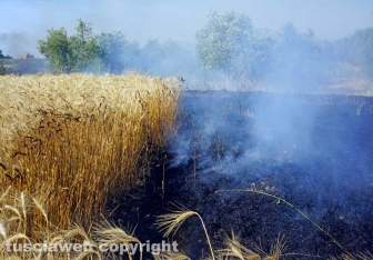 L'intervento di pompieri e protezione civile