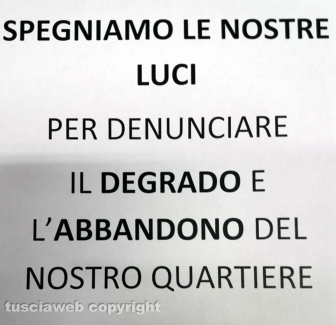 Viterbo - Lite in via Cairoli - La protesta dei negozianti