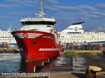 Civitavecchia - L'arrivo della ong Life Support in porto