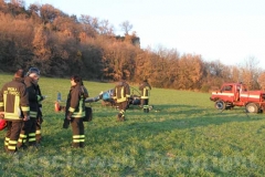 L\'intervento dei vigili del fuoco