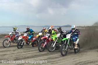 Motocross sulla spiaggia di Tarquinia