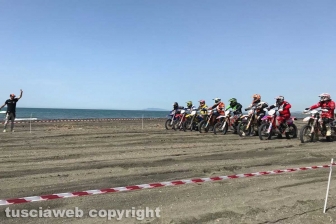 Motocross sulla spiaggia di Tarquinia