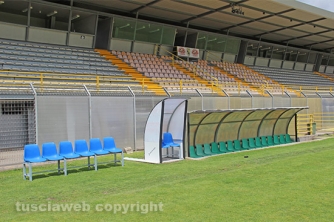 Lo stadio Enrico Rocchi dopo i lavori