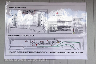 Lo stadio Enrico Rocchi dopo i lavori