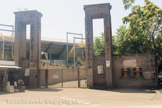 Lo stadio Enrico Rocchi dopo i lavori
