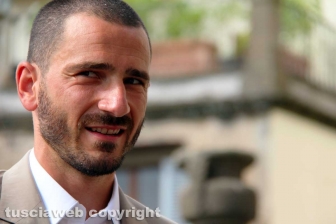 L'omaggio della città a Bonucci