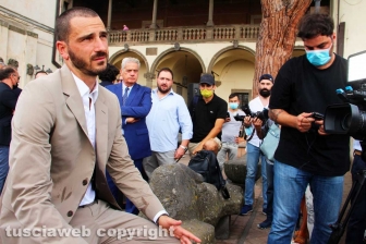 L'omaggio della città a Bonucci