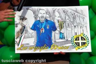 L'omaggio della città a Bonucci