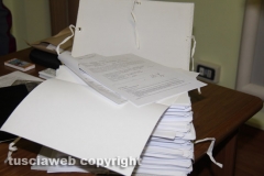 Alcune delle pratiche sequestrate