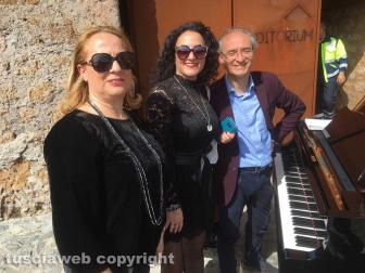 Sutri - Luca Seccafieno e Fabrizio Viti ospiti di Vittorio Sgarbi