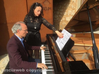 Sutri - Luca Seccafieno e Fabrizio Viti ospiti di Vittorio Sgarbi